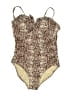 Kona Sol 100% Polyester Animal Print Gold One Piece Swimsuit Size L - photo 1