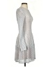 BCBGMAXAZRIA Solid Blue Gray Cocktail Dress Size XS - photo 4