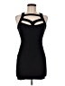 Solemio Solid Black Cocktail Dress Size M - photo 1