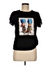 Shein Graphic Black Short Sleeve Top Size 6 - photo 1