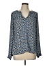 Daniel Rainn Blue Long Sleeve Blouse Size L - photo 1