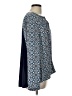 Daniel Rainn Blue Long Sleeve Blouse Size L - photo 4