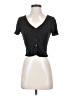 Unbranded Black Short Sleeve Henley Size S - photo 1