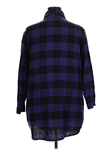 Collections etc. 3/4 Sleeve Button-Down Shirt (view 2)