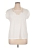 Rafaella White Short Sleeve Blouse Size XL - photo 1