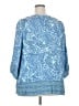 Democracy 100% Rayon Blue 3/4 Sleeve Blouse Size 3X - photo 2