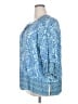 Democracy 100% Rayon Blue 3/4 Sleeve Blouse Size 3X - photo 5