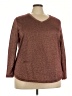 Faded Glory Burgundy 3/4 Sleeve Top Size 22 - 24 - photo 1