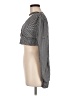 Unbranded Checkered-gingham Black Silver Long Sleeve Top Size M - photo 5