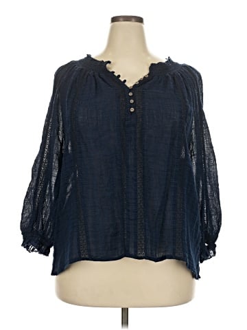 Sundance 3/4 Sleeve Blouse (view 1)