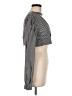 Unbranded Checkered-gingham Black Silver Long Sleeve Top Size M - photo 4