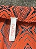 Peppermint 100% Polyester Print Orange Casual Dress Size S - photo 7
