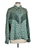 Fate 100% Polyester Teal Long Sleeve Blouse Size L - photo 1