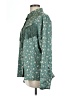 Fate 100% Polyester Teal Long Sleeve Blouse Size L - photo 5