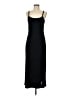 Aqua Solid Black Casual Dress Size M - photo 1