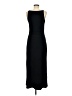 Aqua Solid Black Casual Dress Size M - photo 2