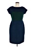 St. John Color Block Blue Cocktail Dress Size 6 - photo 1