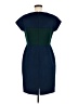 St. John Color Block Blue Cocktail Dress Size 6 - photo 2
