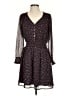 Ann Taylor LOFT 100% Polyester Polka Dots Black Casual Dress Size S - photo 1
