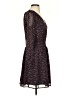 Ann Taylor LOFT 100% Polyester Polka Dots Black Casual Dress Size S - photo 4