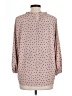 Adrianna Papell Polka Dots Pink 3/4 Sleeve Blouse Size L - photo 2