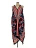 Roaman's 100% Rayon Print Red Cocktail Dress Size 30 (3X) - photo 1
