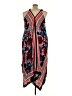 Roaman's 100% Rayon Print Red Cocktail Dress Size 30 (3X) - photo 2