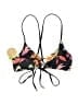 Assorted Brands Tropical Black Swimsuit Top Size S - photo 1