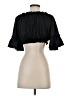 Assorted Brands Black Short Sleeve Blouse Size XXS (estimated) - photo 2
