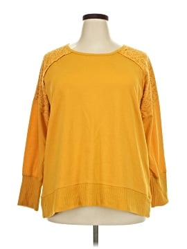 Orange Kiss 3/4 Sleeve Top (view 1)