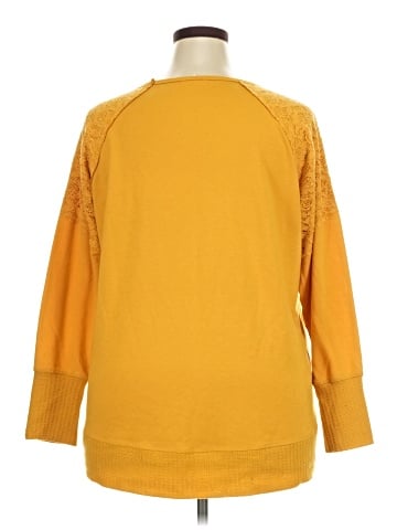 Orange Kiss 3/4 Sleeve Top (view 2)