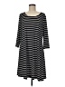 Chico's Stripes Black Casual Dress Size Med (1) - photo 1