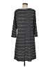 Chico's Stripes Black Casual Dress Size Med (1) - photo 2