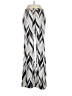 Trina Turk Chevron-herringbone Silver Casual Pants Size 4 - photo 1