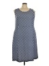 Ellos Argyle Blue Casual Dress Size 22 - photo 1