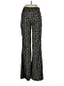 Zara 100% Polyester Print Black Casual Pants Size XS - photo 2