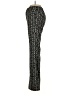 Zara 100% Polyester Print Black Casual Pants Size XS - photo 5