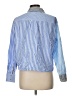Talbots 100% Cotton Color Block Blue Long Sleeve Button-Down Shirt Size L - photo 2