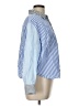 Talbots 100% Cotton Color Block Blue Long Sleeve Button-Down Shirt Size L - photo 4
