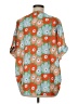 Jodifl 100% Polyester Orange Short Sleeve Blouse Size M - photo 2