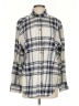 Gap 100% Cotton Plaid Ivory Long Sleeve Button-Down Shirt Size XS - photo 1