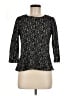 J.Crew Black 3/4 Sleeve Top Size M - photo 1