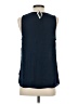 Naked Zebra 100% Polyester Blue Sleeveless Blouse Size S - photo 2