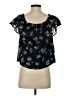 Current/Elliott Black Short Sleeve Blouse Size Sm (1) - photo 2