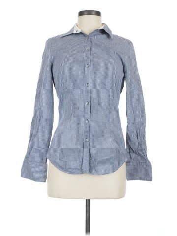 Zara Basic Long Sleeve Button-Down Shirt (view 1)