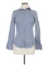 Zara Basic Blue Long Sleeve Button-Down Shirt Size M - photo 1