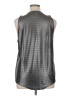 DKNY Metallic Silver Sleeveless Top Size XL - photo 2