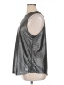 DKNY Metallic Silver Sleeveless Top Size XL - photo 5