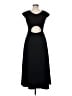 Athleta Solid Black Casual Dress Size M - photo 2