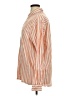 H&M Stripes Orange Long Sleeve Button-Down Shirt Size XL - photo 5